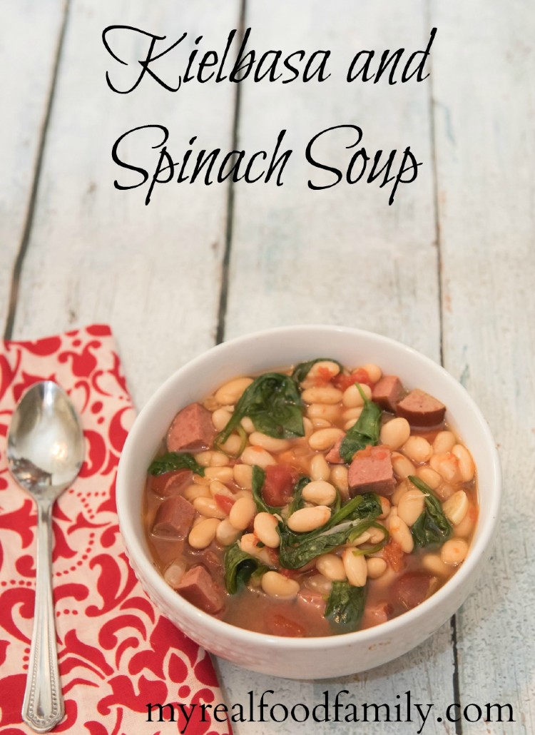 Kielbasa and Spinach Soup