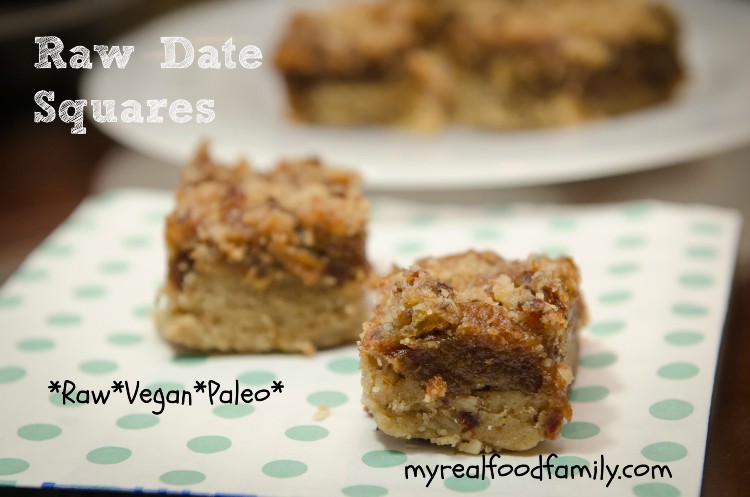 Raw Date Squares