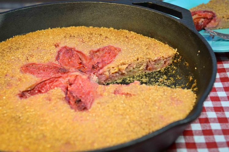 Skillet Plum Cake