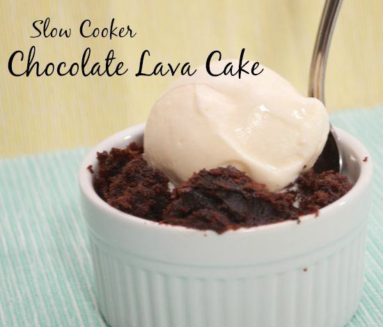 Slow Cooker Chocolate Lava Cake