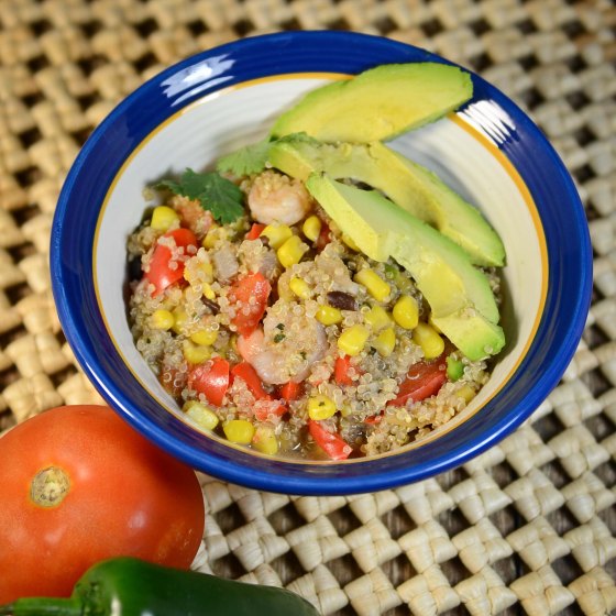 Spicy Shrimp Quinoa